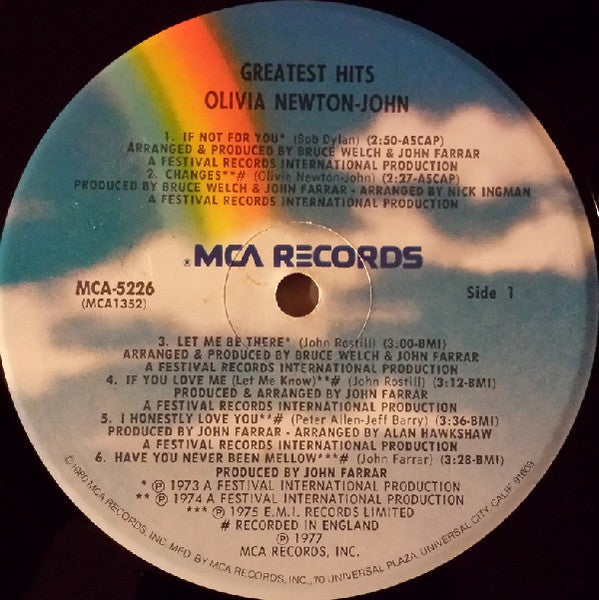 Olivia Newton-John's Greatest Hits: O N J