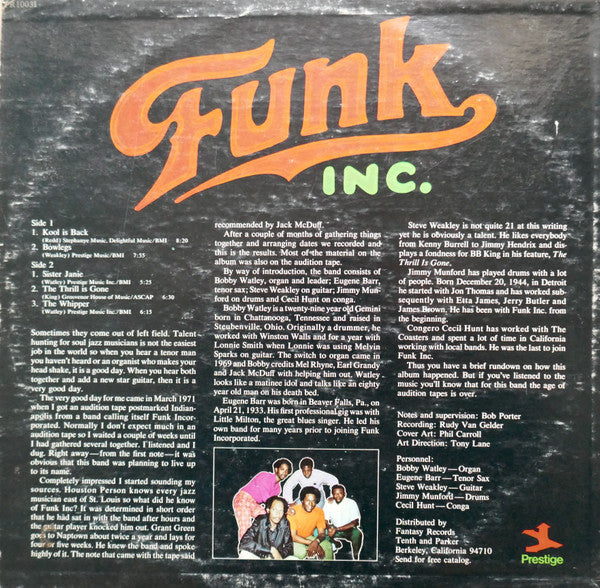 Funk Inc. - Funk Inc.
