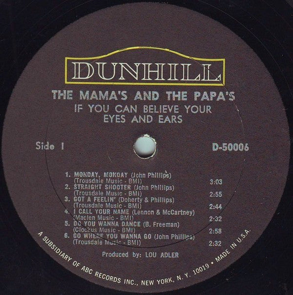 The Mamas & The Papas - If You Can Believe Your Eyes And Ears