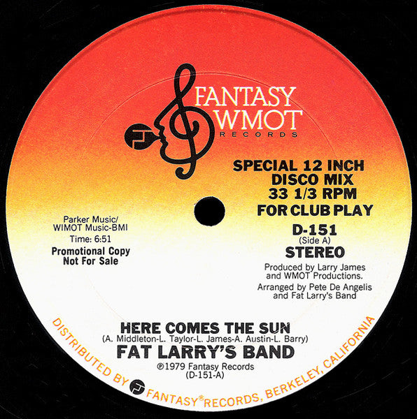 Fat Larry's Band - Here Comes The Sun