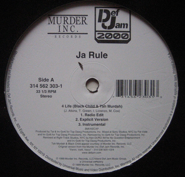 Ja Rule - Holla Holla (Remix) / 4 Life