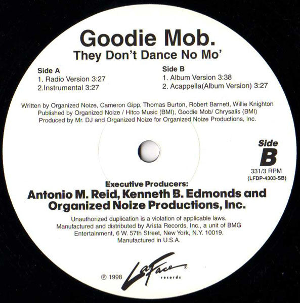 Goodie Mob - They Don't Dance No Mo'