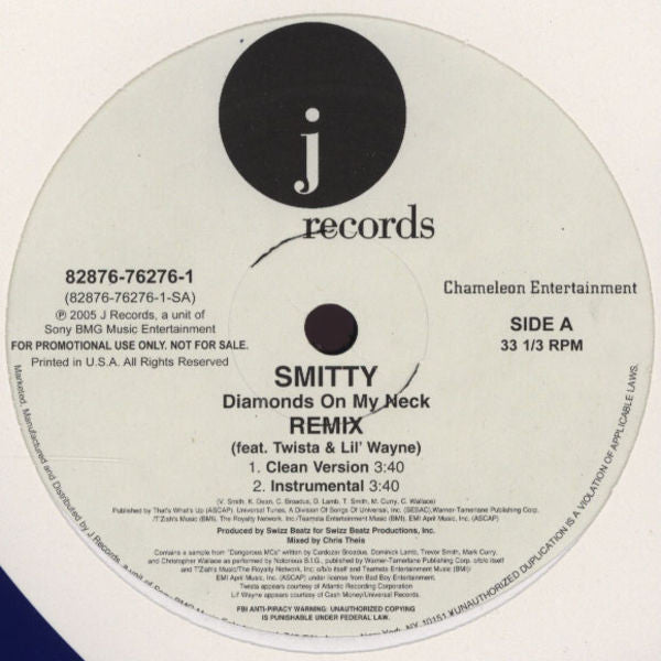 Smitty (7) - Diamonds On My Neck (Remix)