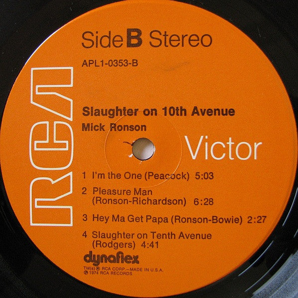 Mick Ronson - Slaughter On 10th Avenue