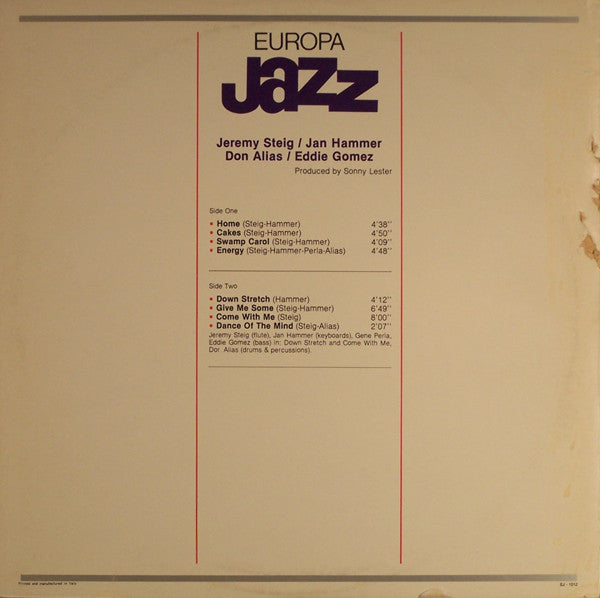 Jeremy Steig - Europa Jazz
