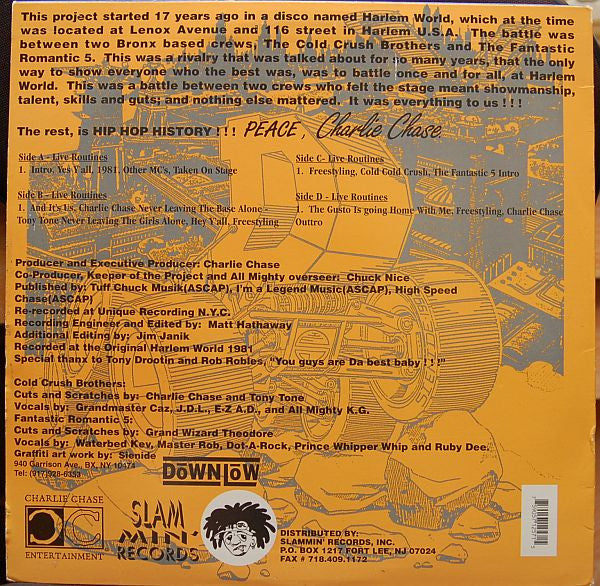 Charlie Chase - Cold Crush Brothers Vs. Fantastic Romantic 5 Live Mc Battles From Harlem World 1981