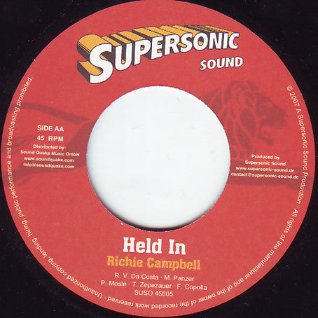 Jah Mason - Bun Corruption / Held In