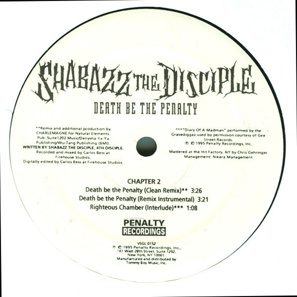 Shabazz The Disciple - Death Be The Penalty