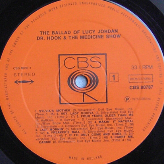 Dr. Hook & The Medicine Show - The Ballad Of Lucy Jordon