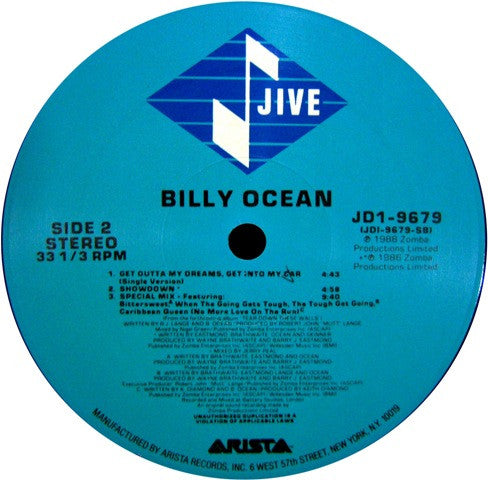 Billy Ocean - Get Outta My Dreams, Get Into My Car