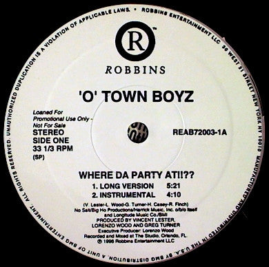 'O' Town Boyz - Where Da Party At!!??