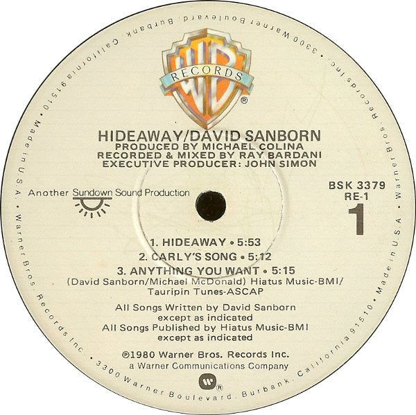 David Sanborn - Hideaway