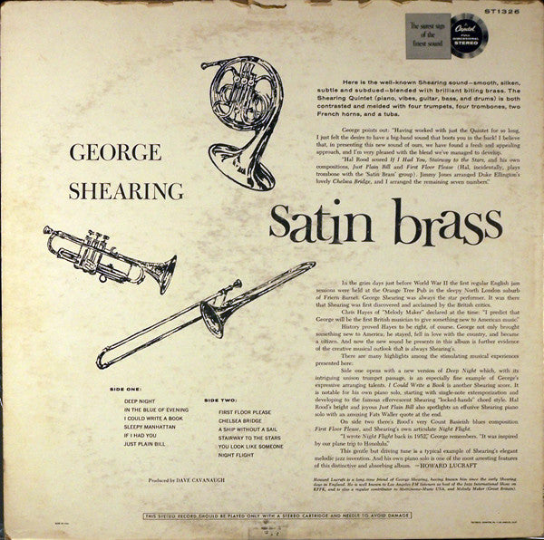 The George Shearing Quintet - Satin Brass