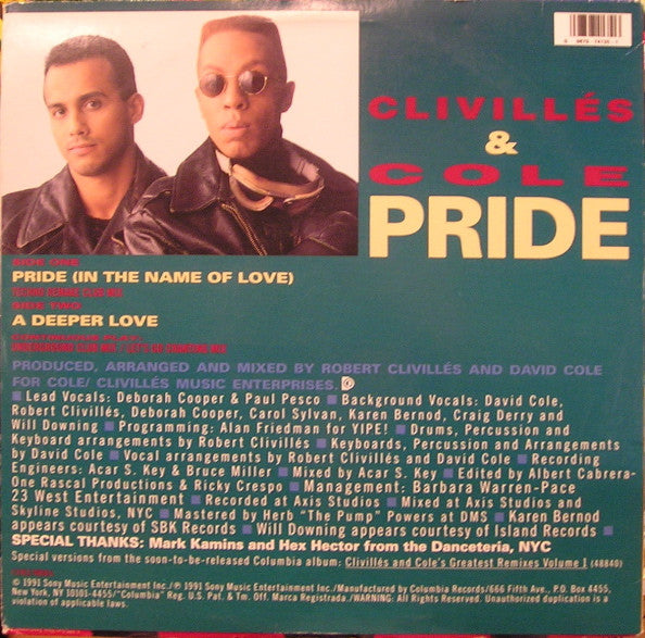 Clivillés & Cole - Pride (In The Name Of Love)