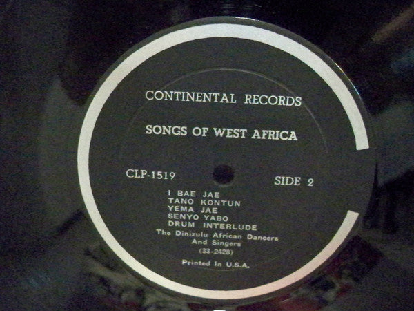 The Dinizulu African Dancers and Singers - Dinizulu Troupe Sings Songs Of West Africa