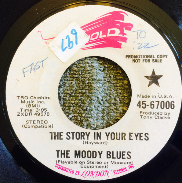 The Moody Blues - The Story In Your Eyes / Melancholy Man