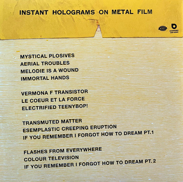 Stereolab - Instant Holograms On Metal Film