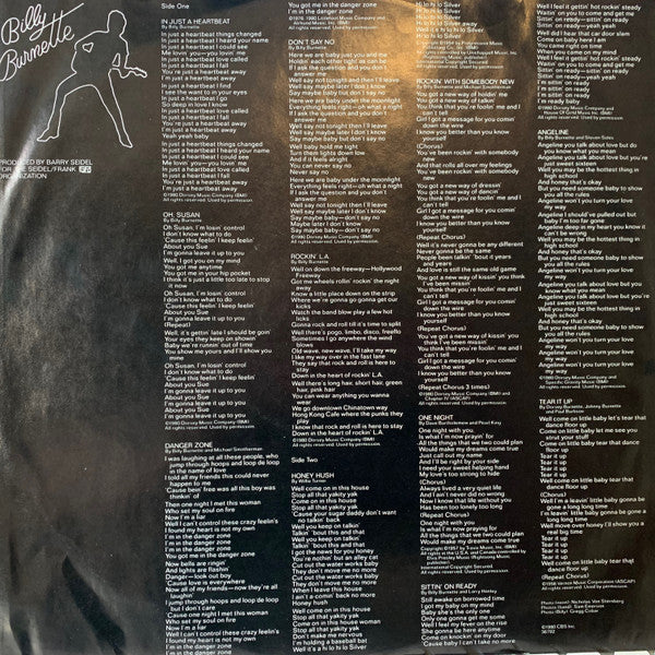 Billy Burnette - Billy Burnette [WHITE LABEL PROMO]
