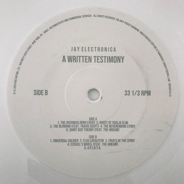 Jay Electronica - A Written Testimony [WHITE VINYL]