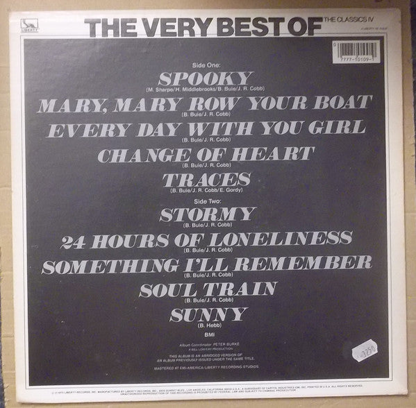 The Very Best Of The Classics IV