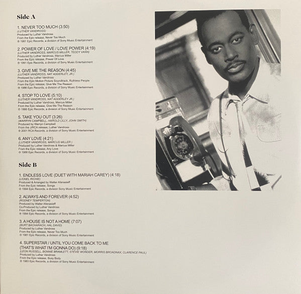 Luther Vandross - Never Too Much: Greatest Hits