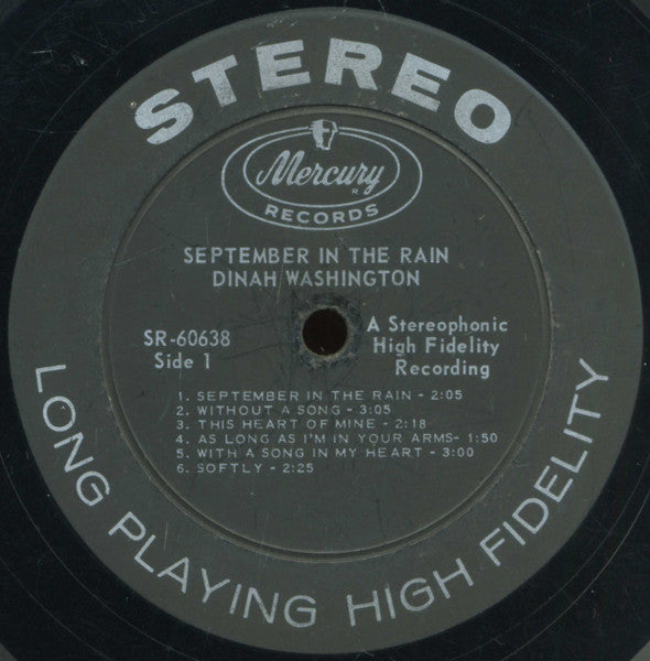 Dinah Washington - September In The Rain