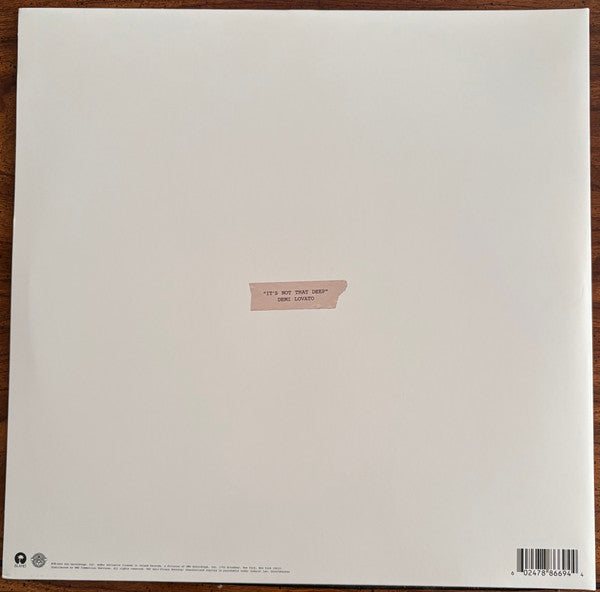 Demi Lovato - It’s Not That Deep [BLACK & GOLD SMOKE VINYL]