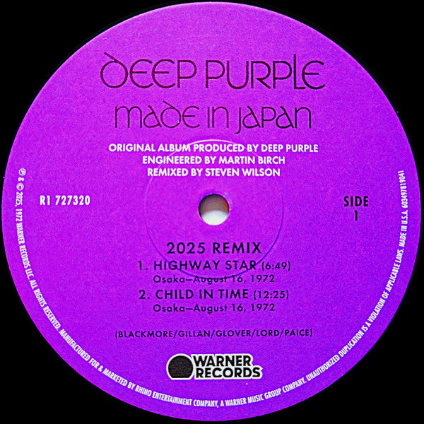 Deep Purple - Made In Japan (2025 STEVEN WILSON REMIX)