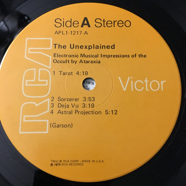 Ataraxia (2) - The Unexplained (Electronic Musical Impressions Of The Occult)
