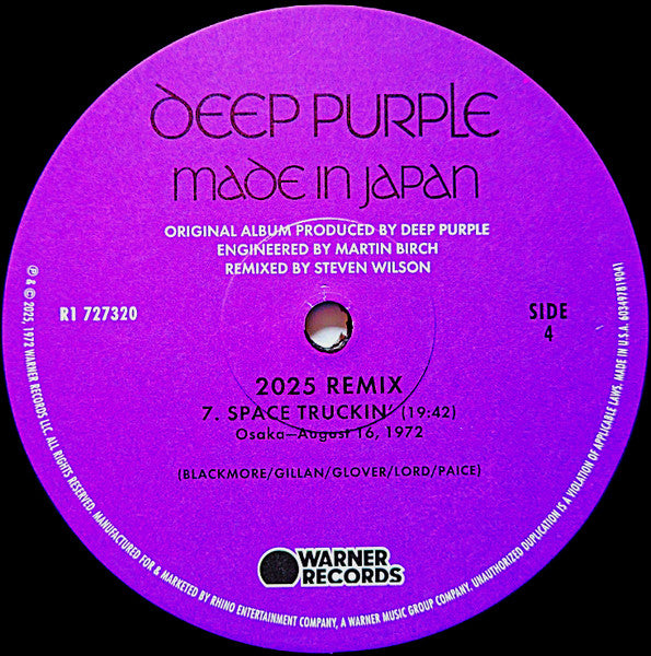 Deep Purple - Made In Japan (2025 STEVEN WILSON REMIX)