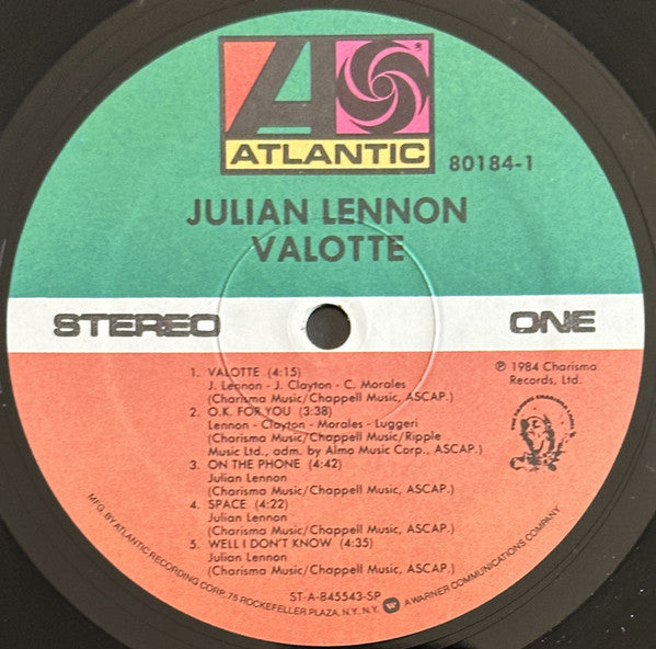 Julian Lennon - Valotte
