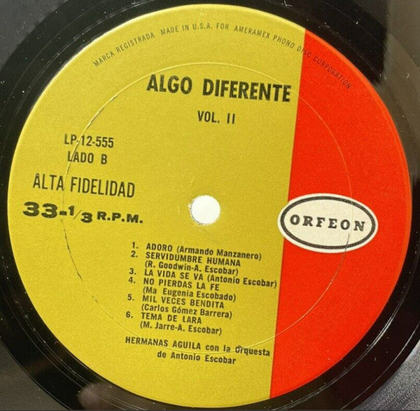 Hermanas Águila - Algo Diferente Vol. II