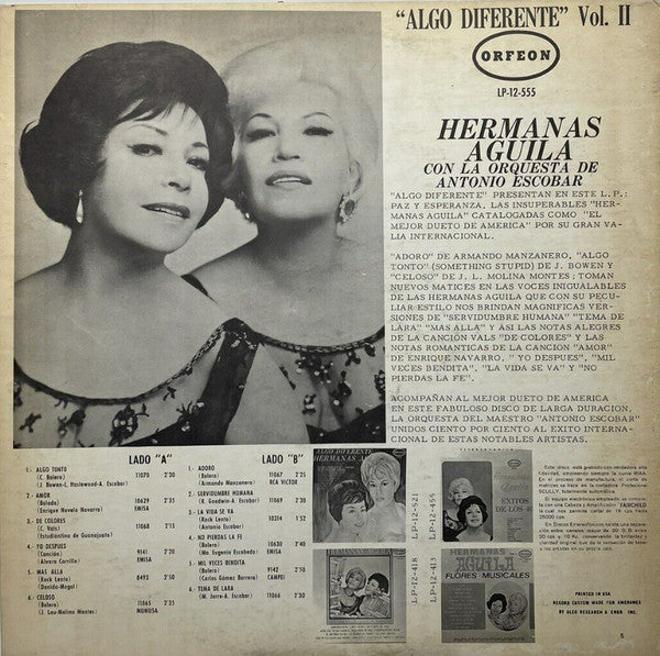 Hermanas Águila - Algo Diferente Vol. II