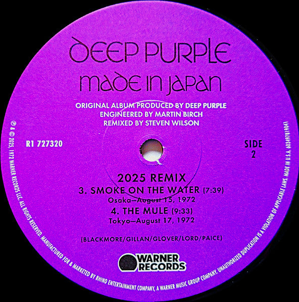 Deep Purple - Made In Japan (2025 STEVEN WILSON REMIX)