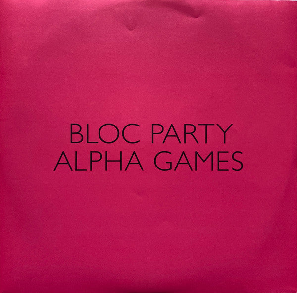 Bloc Party - Alpha Games