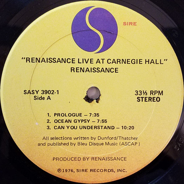 Renaissance (4) - Live At Carnegie Hall