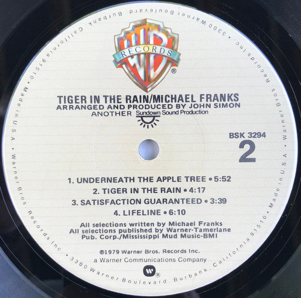 Michael Franks - Tiger In The Rain