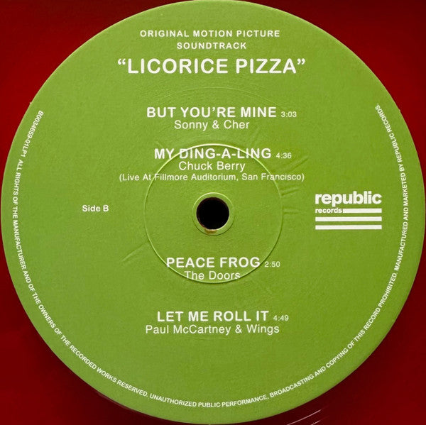 Various - Licorice Pizza (Original Motion Picture Soundtrack)