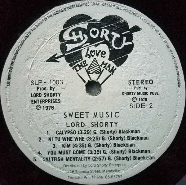 Lord Shorty - Sweet Music