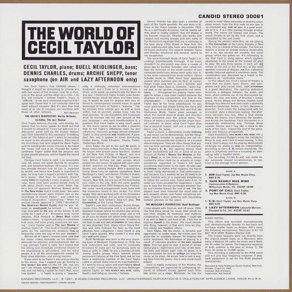 The World Of Cecil Taylor