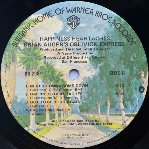 Brian Auger's Oblivion Express - Happiness Heartaches