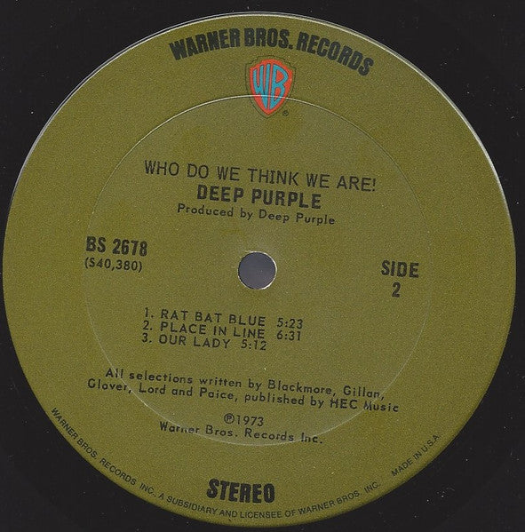 Deep Purple - Who Do We Think We Are
