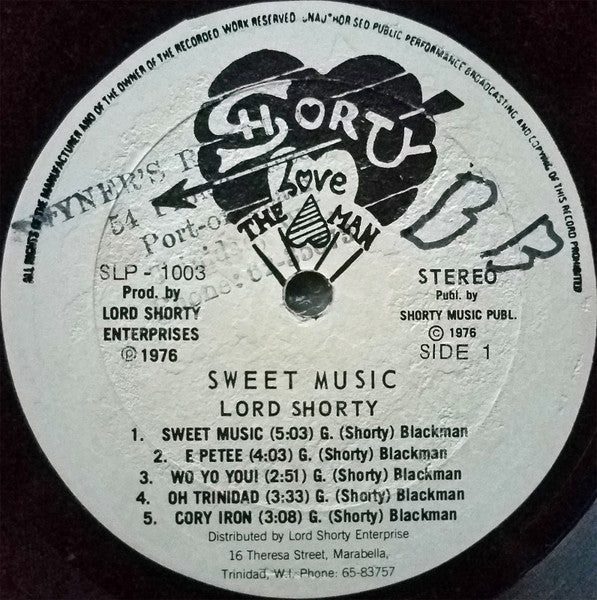 Lord Shorty - Sweet Music