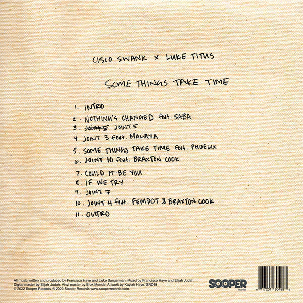 Cisco Swank - Some Things Take Time