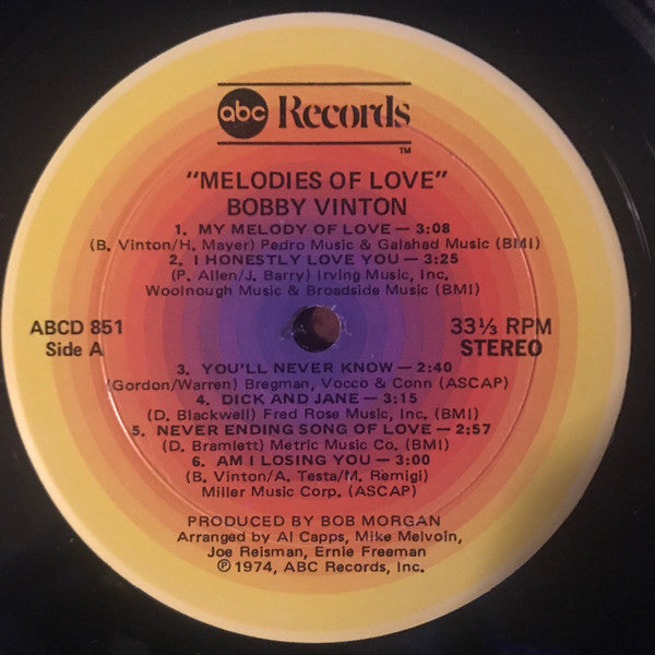 Bobby Vinton - Melodies Of Love
