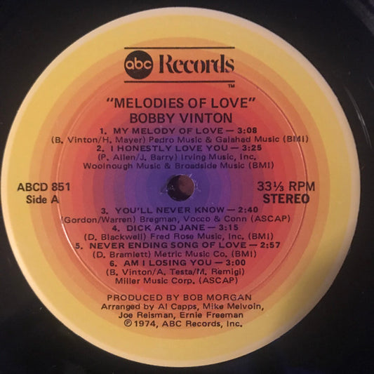 Bobby Vinton - Melodies Of Love
