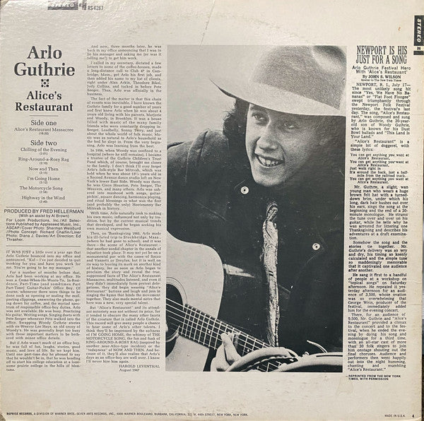 Arlo Guthrie - Alice's Restaurant