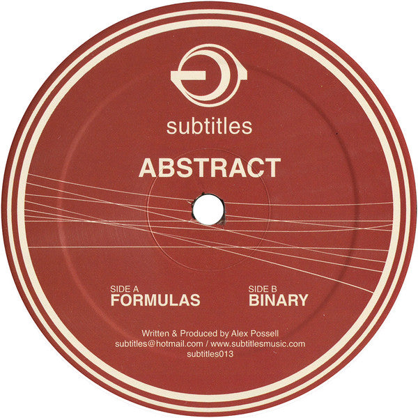 DJ Abstract - Formulas / Binary