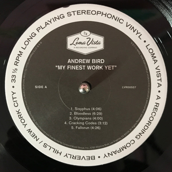Andrew Bird - My Finest Work Yet