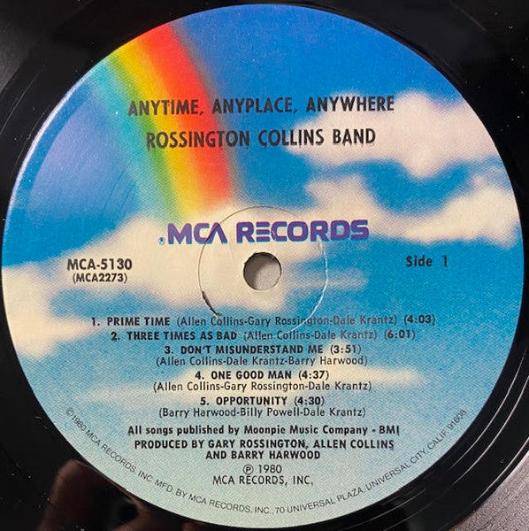 Rossington Collins Band - Anytime, Anyplace, Anywhere